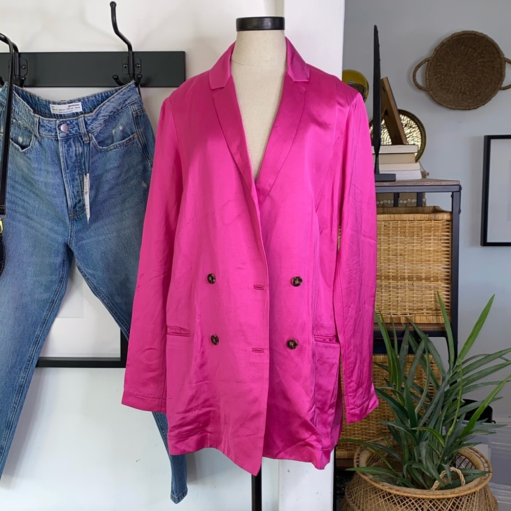 Scotch & soda paradise social linen blend blazer jacket